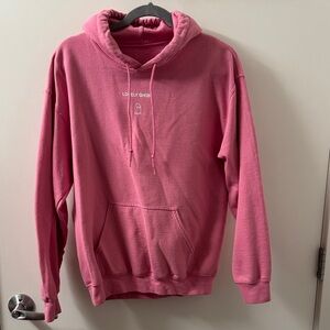 Pink "Lonely Ghost" Pullover Hoodie